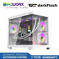 Darkflash C285P EXQUISITE ATX CASE Black/White | PC Case | CPU Case |PC case gaming
