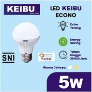 CAHAYA KEIBU Econo LED 5watt (5W) White & Yellow Light Lamp.