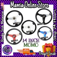 MOMO CAR STEERING WHEEL 14 INCH @ STERENG KERETA MOMO 14 INCI