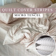 QUILTCOVER ONLY | DUVET COVER | STRIPED MOTIF | MICROSILK MATERIAL