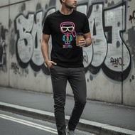 🎁 雙11選禮不煩惱，超值心意一次到【KARL LAGERFELD 卡爾老佛爺】彩色果凍立體LOGO 黑色T恤