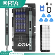 ORIA Electric Screwdriver 33 in 1 Small Electric Screwdriver Kit with 24 Magnetic BitsPrecision Scre