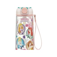 One-Push Straw Bottle Water Bottle 630ml Transparent PSHPO6 Disney Princess
