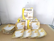 Piring kue segi B423 Motif Lily - Padi / Vicenza / ceramic