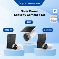 Tapo C465 C460 C425 Solar Wireless Security Camera 4K 2K Outdoor CCTV AI Detection Night Vision