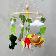 恐龍床鈴 恐龍嬰兒床 床飾 恐龍音樂吊鈴 嬰兒床 吊飾 新生兒禮物