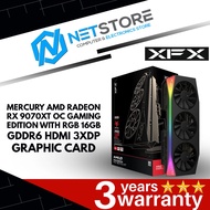 XFX MERCURY AMD RADEON RX 9070XT OC GAMING EDITION WITH RGB 16GB GDDR6 HDMI 3XDP GRAPHIC CARD - RX-9