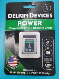 [全新] Delkin Devices POWER CFexpress Type B Memory Card 1TB [R:1780 W:1700]