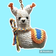 Crochet Alpaca Keychain