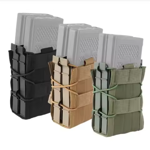 Tactical Charger Holder 5.56mm 7.62mm Double Magazine Pouch Molle Quick-Draw Mag Pouches for AK AR M