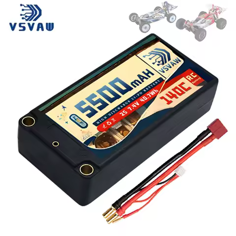 TERANTY 2S 7.4V 5500mAh Lipo Battery 140C With T/XT60/XT90/EC3 Plug RC Battery for RC Cars Truck Tru