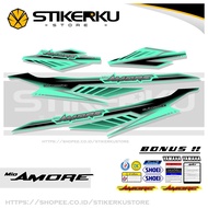 STRIPING / STICKER MOTOR MIO AMORE / THAILAND / STIKER AMORE / STICKER MIO AMORE / SMILE / LAMA / GA