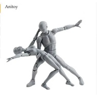 SHFiguarts BODY KUN / BODY CHAN body-chan body-kun Grey Color Ver. Black PVC Action Figure Collectib