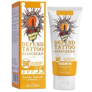 Tattoo Sunscreen -Tattoo care cream, SPF 30+ for Tattoo Sun Protection Hydrates New Tattoos -Natural