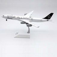 JC Wings 1: 200 Airplane Model Alloy Hennessa Airlines A340 D-AIGN