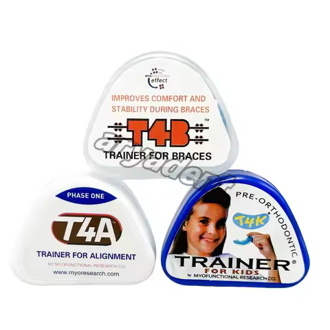 1Set Dental Tooth Ortho Appliance Trainer T4A T4B T4K Orthodontic Braces Mouthpieces for Children De