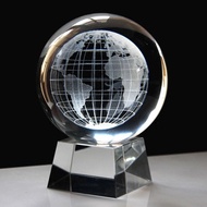 Crystal Ball World Map Globe 3D Laser Living Room Graduation Season Teacher's Day Teacher Classmates