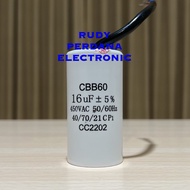 Round CAPACITY WATER PUMP 16UF 450V 16 UF 450 VOLT CBB60 2