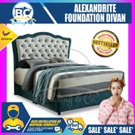 [FREE GIFT RM159 KING KOIL PILLOW ]  Alexandrite Foundation Divan / Solid Divan Bed / Bedframe / Katil Hotel / 5 Star Hotel Bed - Single / Super Single / Queen / King Size