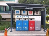 Outdoor garbage sorting kiosk stainless steel garbage sorting kiosk outdoor community billboard garb