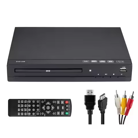 Home DVD Player VCD CD Disc Media Player Machine with AV Output Remote USB Full HD 1080P Home DVD Pl