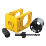 BCF Door Lock Installation Kit Adjustable Plastic Guide Template With Carbon Steel Door Lock Hole Sa