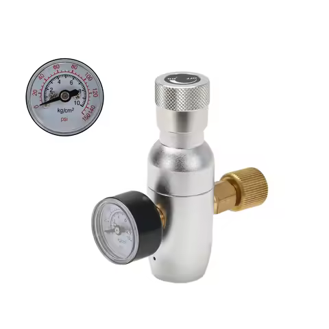Homebrew Kegging Premium Regulated Compact CO2 Charger 60/150 psi 3/8-24UNF Portable Kegging Co2 Reg