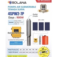 ** Paket Submersible Pump Pompa Celup Tenaga Surya Solana 900Watt + Controller + 3Pcs Panel Surya 30