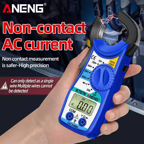 ANENG KT87N Digital Multimeter Clamp Meters AC/DC Voltage Current 600V True RMS Multimeters Capacita