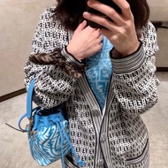 Fendi MonTresor抽繩mini小水桶藍白撞色12*18*10 全新閒置配件塵袋保卡