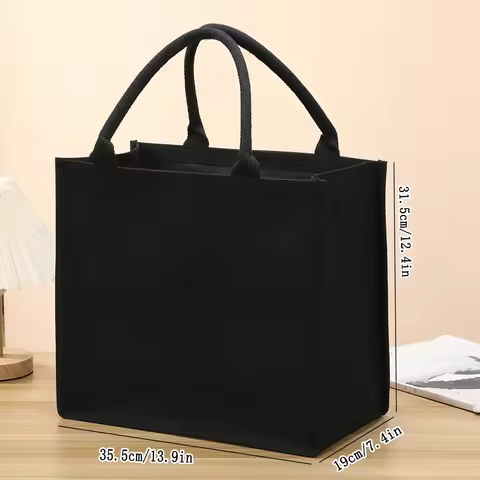 Handbag - Thick and sturdy three-dimensional canvas bag - Waterproof canvas gift tote bag