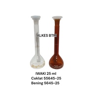 IWAKI pumpkin measuring 25ml Plastic Lid 5645-25, 55645-25 Volumetrik Flask Iwaki