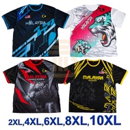 (HARGA BORONG) BAJU JERSEY MALAYSIA CUTTING BESAR DEWASA FULL PRINT / BAJU MALAYSIA DEWASA PLUS SIZE