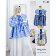 2454-12 Ribbons Peplum Shirt