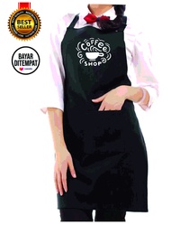 CELEMEK/APRON/RESTORAN/KOKI/MASAK/ CELEMEK MOTIF BARISTA/ CAFE/ COFFE/ BARISTA COFFEE MOTIF TERBARU