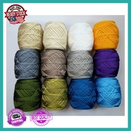 Benang Kait Poly Indo kilap D27 2mm 100gm. Polyester crochet knitting yarn 2mm