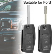 ORIENMY Remote Key Shell Car Accessories 3 Buttons Folding Flip Car Key Shell for for Ford Focus Fie