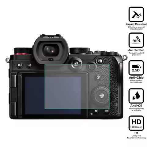 Tempered Glass Protector Cover for Panasonic Lumix S5 DC-S5 Mark II/IIX S5II S5M2 S5IIX Camera Scree