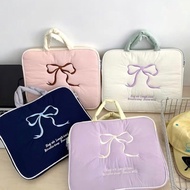 LITTLE DAISY | Korean Premium Laptop Bag with Coquette Ribbon Puffy Sleeve Ipad Premium Aesthetic Ma