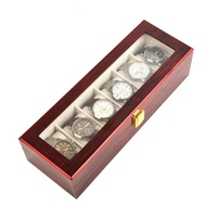 กล่องนาฬิกา 6 เรือน(รุ่นไม้ฮอกกะนี) กล่องใส่นาฬิกา Watch Box D19