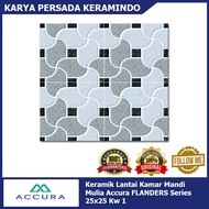 Keramik Lantai Kamar Mandi Mulia Accura Flanders Series 25x25 cm Kw 1