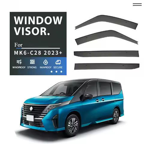 Rain Guard Roof Sun Rain Shade Vent Visor Spoiler Wing Shelters Awnings Accessories For Nissan SEREN