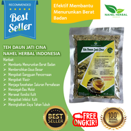 Obat Diet Detox Herbal Paling Ampuh BPOM Permanen Teh Pelangsing Nahel Daun Jati Cina 40g Halal Aman