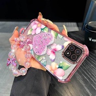 3pcs( Special Butterfly phone Case+Lanyard+Stand) Suitable For  Galaxy A22 5G/A22/A25 5G/A24 4G/A35 