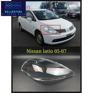 NISSAN LATIO 05-07 2005 2006 2007 HEADLAMP COVER HEADLAMP LENS HEADLAMP CASING
