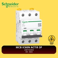 Schneider MCB IC60N ACTI9 3P 6kA4A | A9F74304