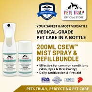 [200ml Bundle] Pets Truly Colloidal Silver in Electrolyzed Water (CSEW™) For wounds, inflammations a