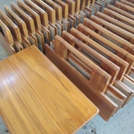 ready meja belajar lipat kayu jati asli