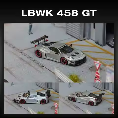STAR In Stock 1:64 LBWK 458 GT Raw Special AIT Diecast Car Model Collection Toys