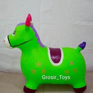 Animal jumping music Horse Children's Rubber Horse Toy/